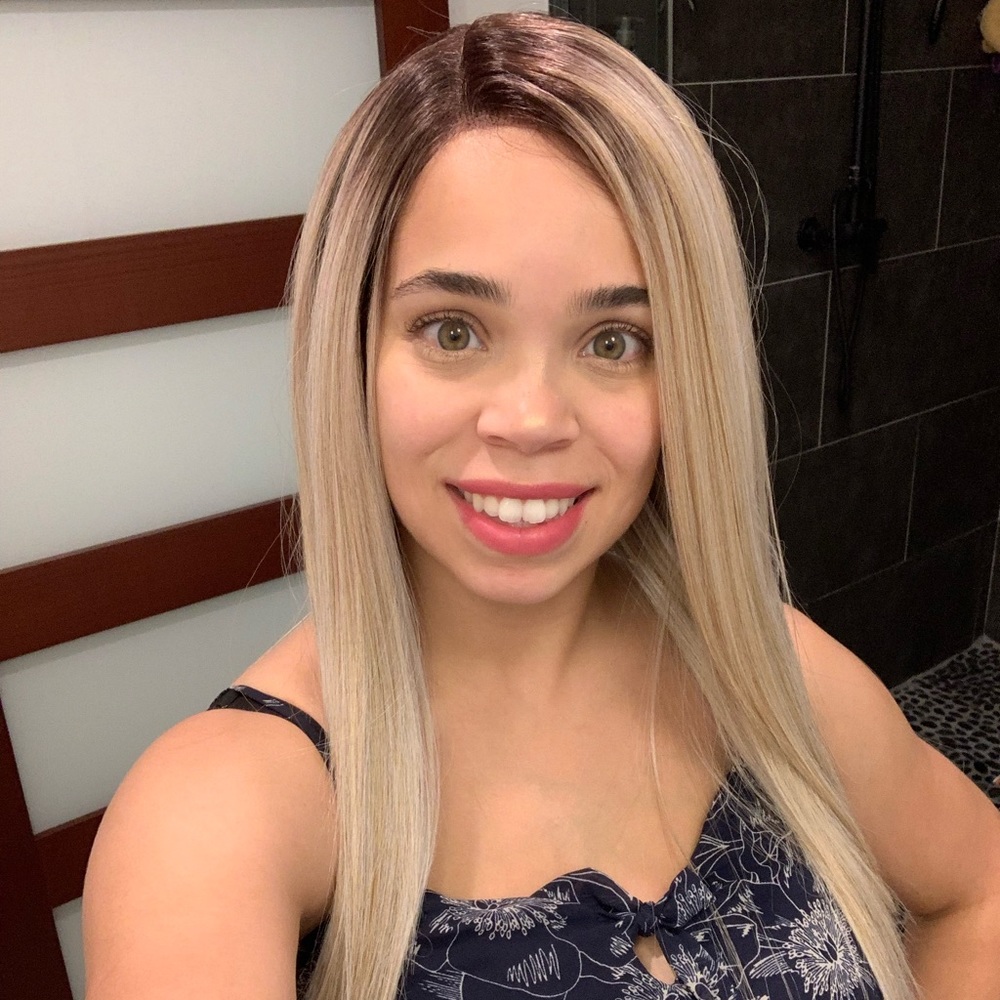 High quality synthetic wig, side part, new!